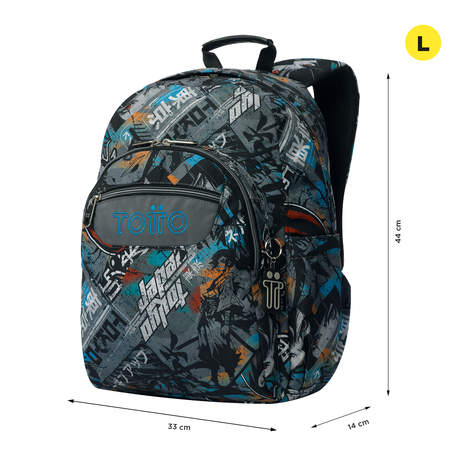 MOCHILA ESCOLAR TOTTO 8 A 12 ANOS ACUARELES 7YL ( Imagem 3 de 4 ) - Preview