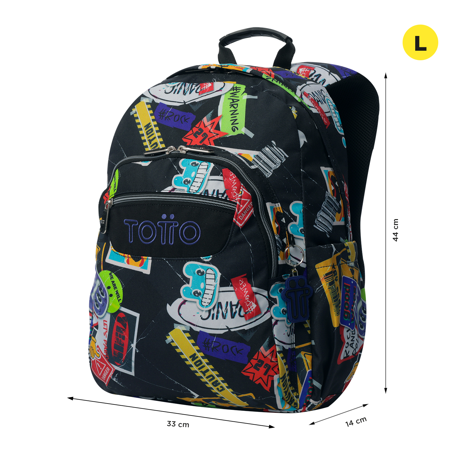 MOCHILA ESCOLAR TOTTO 8 A 12 ANOS ACUARELES 8C5 ( Imagem 3 de 4 ) - Preview