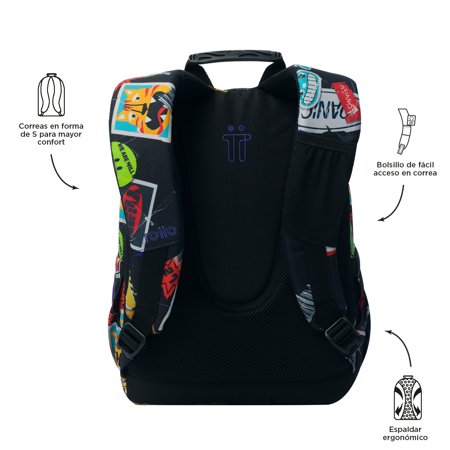 MOCHILA ESCOLAR TOTTO 6 E 7 ANOS GOMMAS 8C5 ( Imagem 4 de 4 ) - Preview