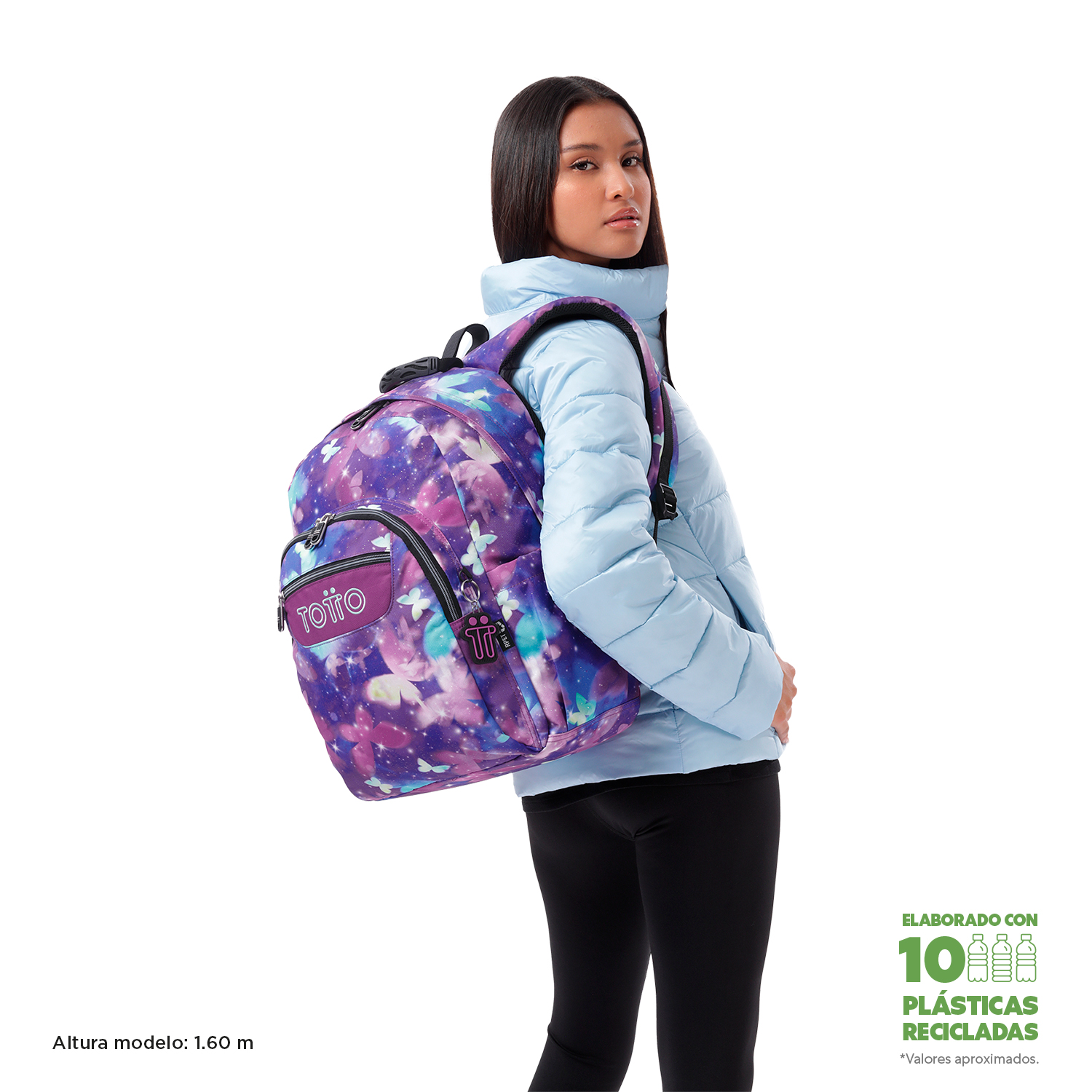TOTTO SCHOOL BACKPACK 8 TO 12 YEARS OLD ACUARELES 5Q6 ( Imagem 2 de 4 ) - Preview