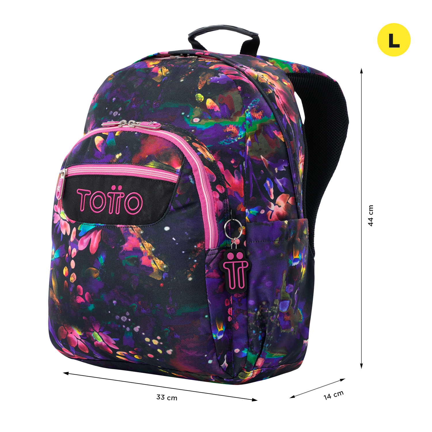MOCHILA ESCOLAR TOTTO 8 A 12 ANOS ACUARELES 5Q5 ( Imagem 3 de 4 ) - Preview
