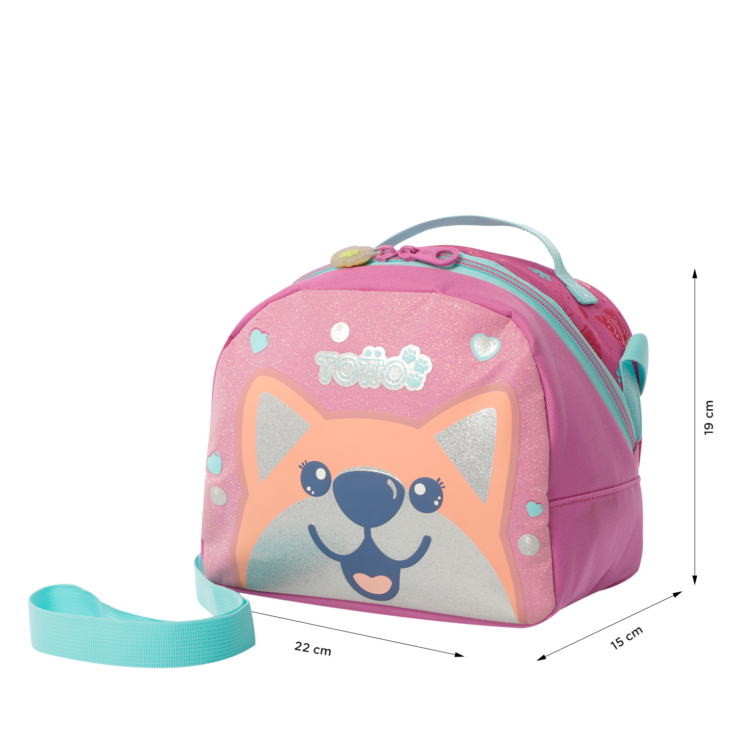 Lancheira Termica Totto Doggy Love 2025 22X19X15Cm Aj61Dgl00225101K6M ( Imagem 2 de 4 ) - Preview