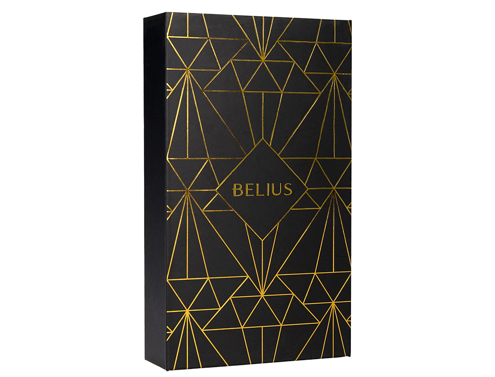 Caneta e estojo belius soiree preto dourado tinta azul caixa de oferta ( Imagem 3 de 26 ) - Preview