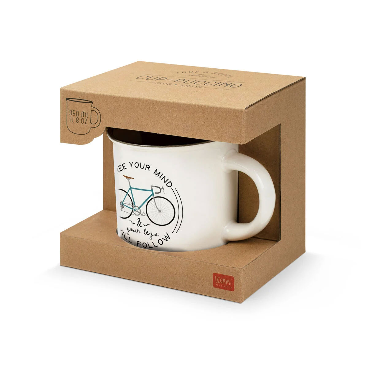 Caneca De Porcelana Legami Cup-Puccino Bike Lover 350Ml Cup0024 ( Imagem 3 de 3 ) - Preview
