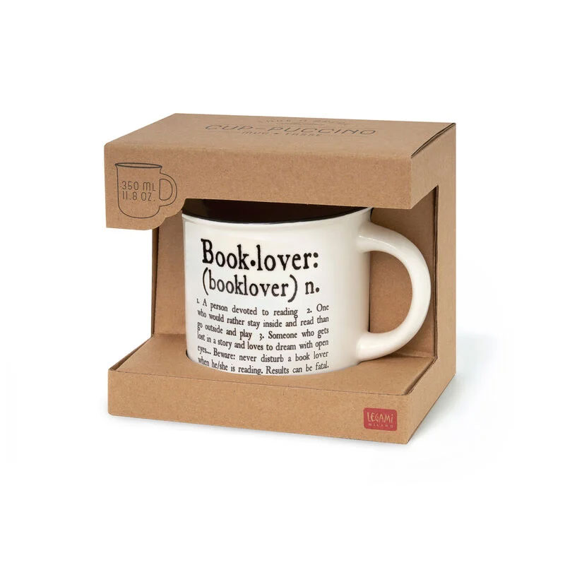 Caneca De Porcelana Legami Cup-Puccino Book Lover 350Ml Cup0045 ( Imagem 3 de 3 ) - Preview