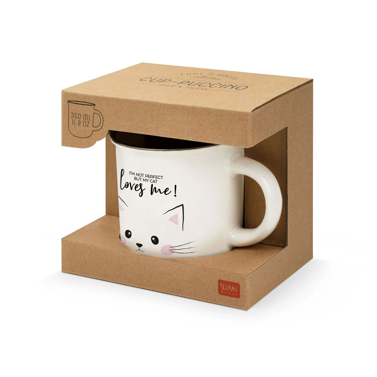 Caneca De Porcelana Legami Cup-Puccino Kitty 350Ml Cup0014 ( Imagem 3 de 3 ) - Preview