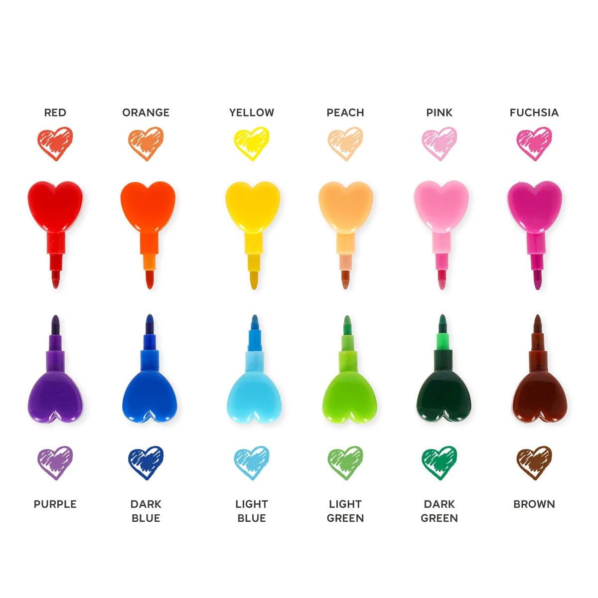 Lápis De Cera Empilhavel Legami Dream In Colour Heart 12 Cores Stckit1 ( Imagem 2 de 4 ) - Preview