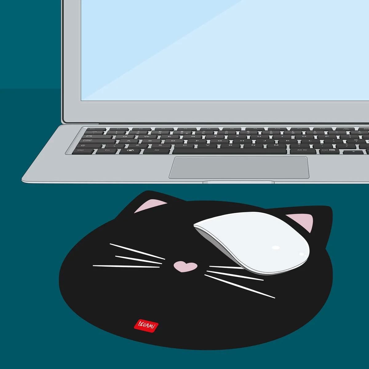 Tapete De Rato Legami Kitty 22,3X23,3Cm Mou0028 ( Imagem 2 de 4 ) - Preview