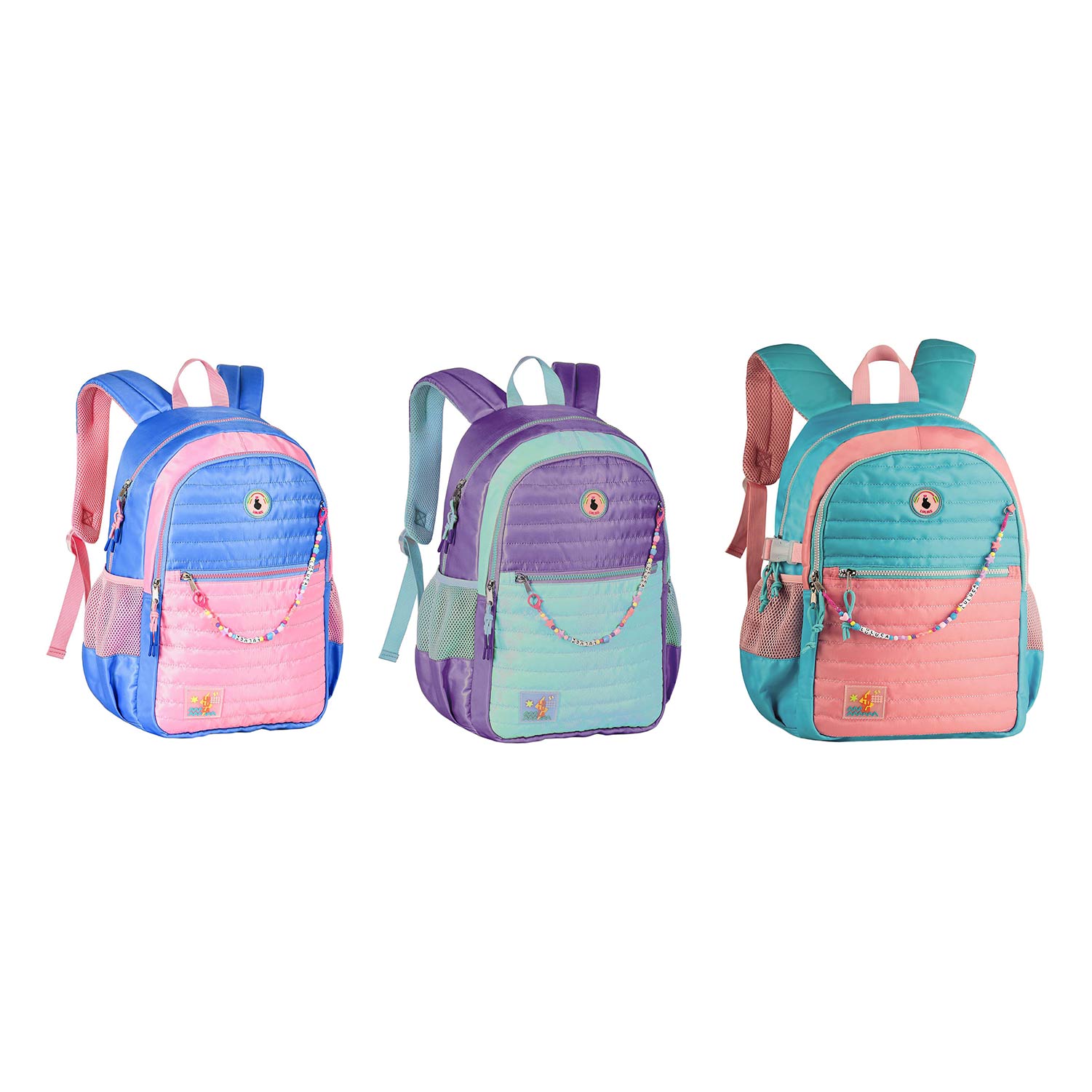 Mochila Com Bolsa Para Portátil 15'' Luluca 2025 44,5X33,5X14,5Cm Sortido Lu2096 ( Imagem 2 de 4 ) - Preview