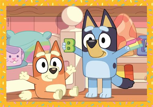 Puzzle Clementoni 4 in 1 Bluey - 12, 16, 20 e 24 peças ( Imagem 4 de 6 ) - Preview