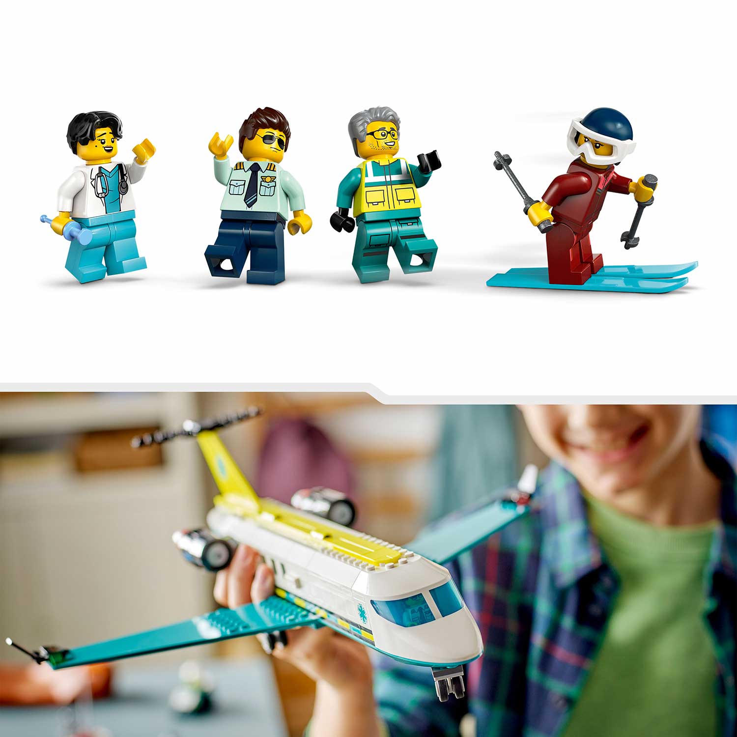 Lego City Aviao De Ambulancia Aerea De Emergencia 60465 ( Imagem 4 de 4 ) - Preview