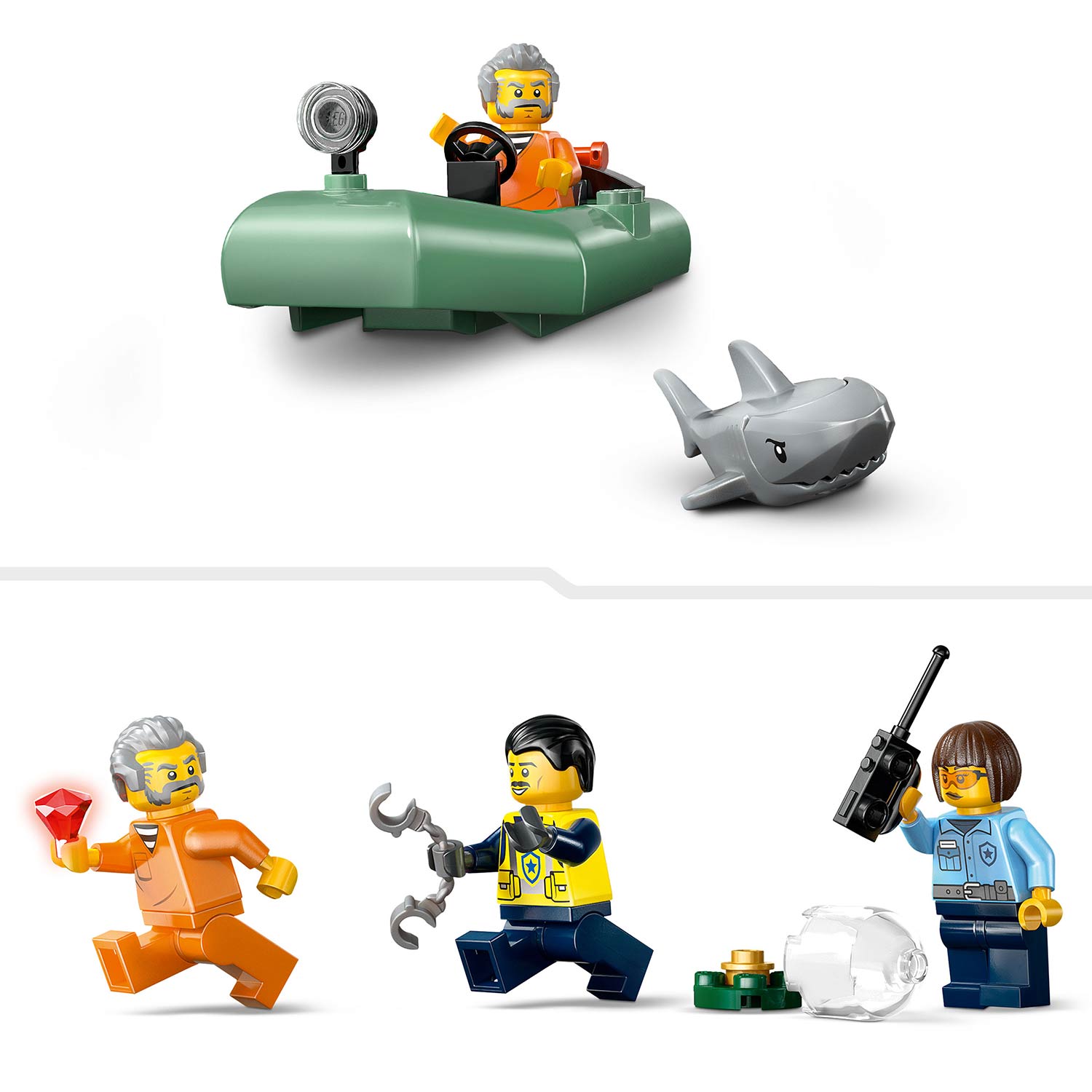 Lego City Perseguicao Com Barco Da Policia 60456 ( Imagem 4 de 4 ) - Preview