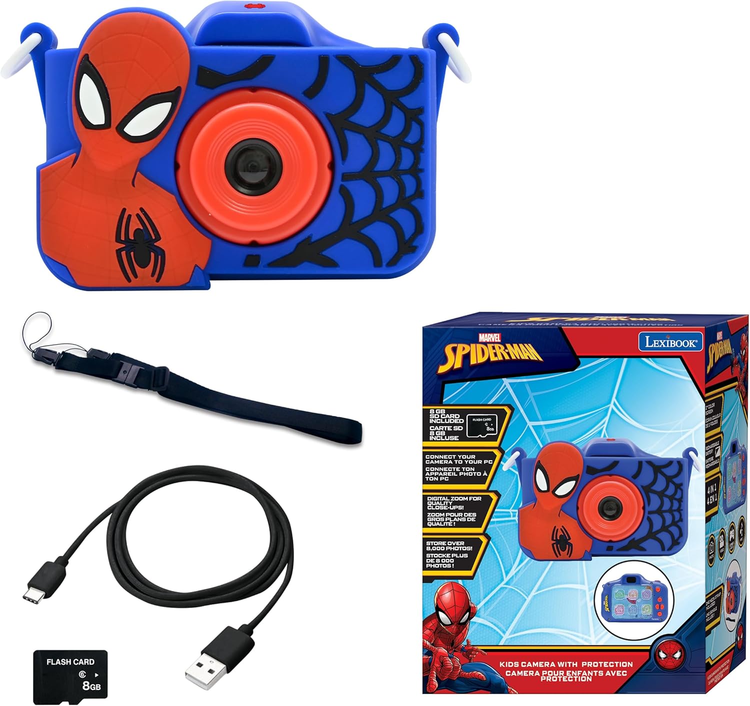 Câmara Fotográfica Infantil com Proteção - Marvel Spiderman ( Imagem 4 de 4 ) - Preview