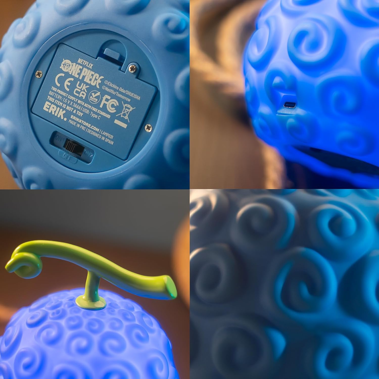 3D Lamp - One Piece: Gum Gum Fruit ( Imagem 3 de 3 ) - Preview