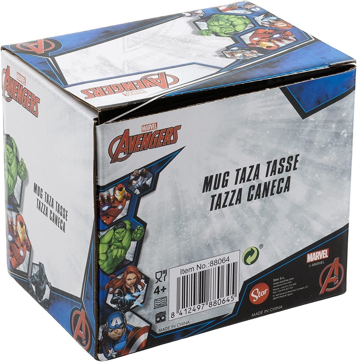 Caneca Cerâmica 325ml - Marvel Avengers Comic Heroes ( Imagem 4 de 4 ) - Preview