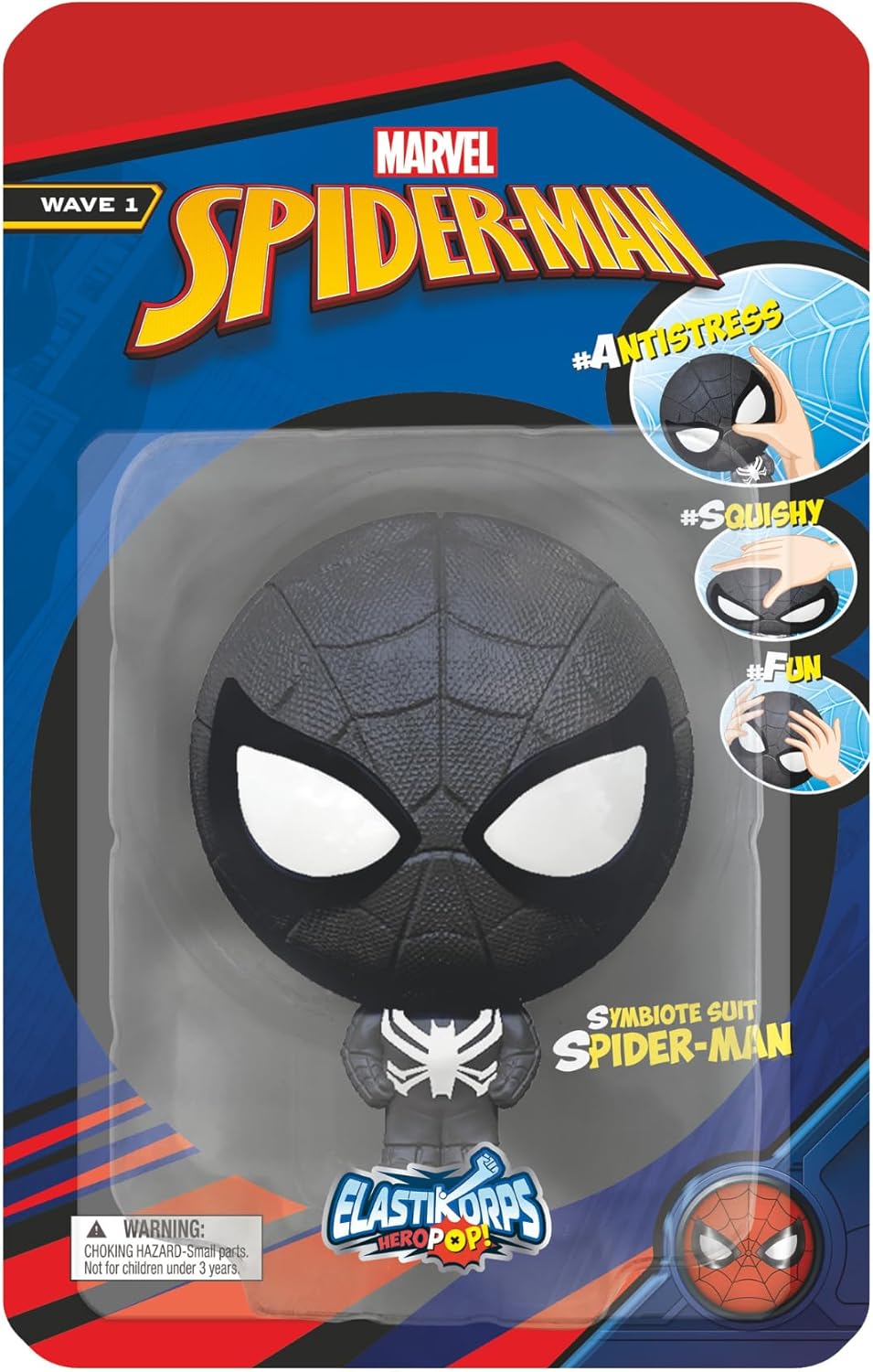 Figura Elastikorps HeroPop: Marvel Spider-Man - Symbiote Suit Spider-man ( Imagem 2 de 2 ) - Preview