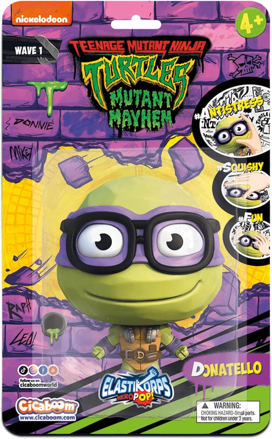 Elastikorps HeroPop Figure: Teenage Mutant Ninja Turtles Mutant Mayhem - Donatello ( Imagem 2 de 2 ) - Preview