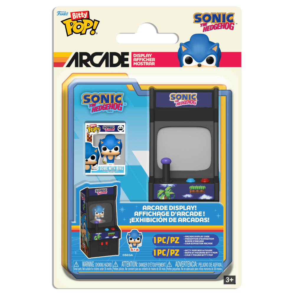 Funko Pop! Bitty - Games: Sonic - Sonic with Ring + Arcade Display ( Imagem 4 de 4 ) - Preview