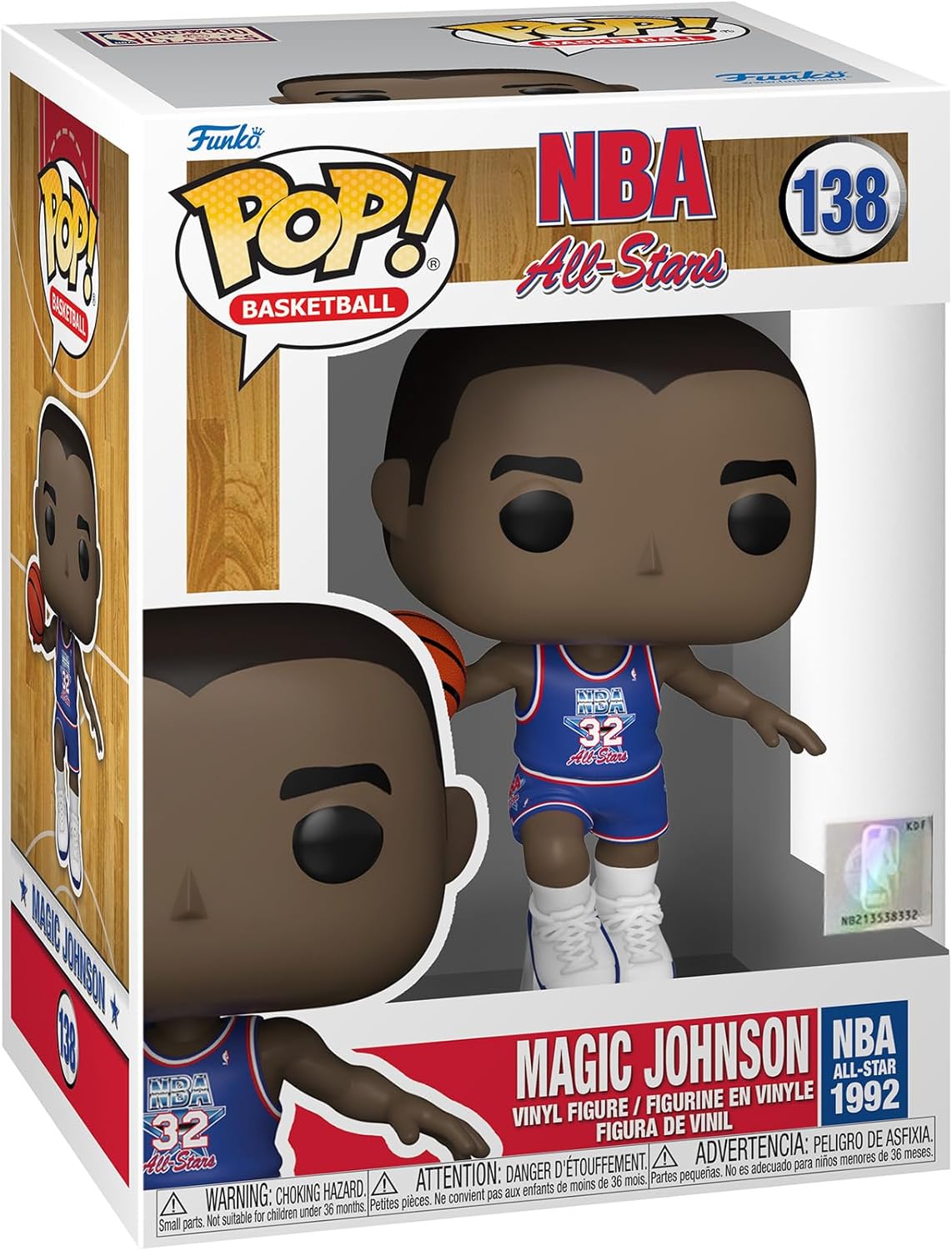 Funko Pop! Sports - Basketball: NBA All-Stars - Magic Johnson (#138, 1992) ( Imagem 2 de 2 ) - Preview