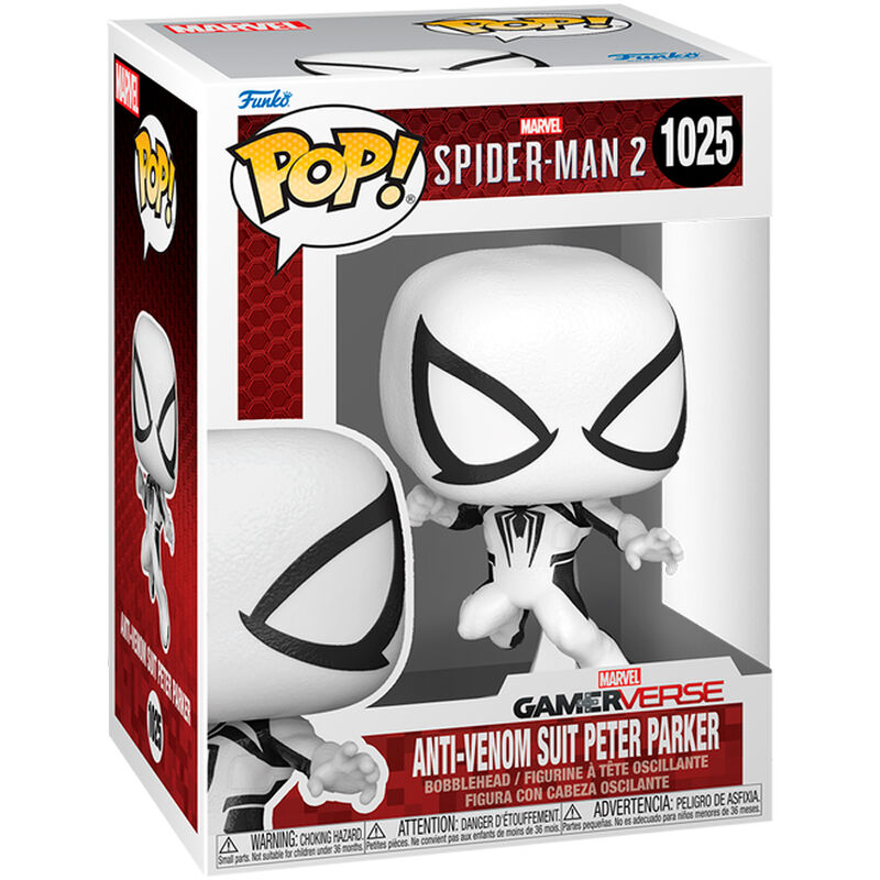 Funko Pop! Games - Marvel Spider-Man 2: Anti-Venom Suit Peter Parker (Bobblehead) #1025   ( Imagem 2 de 2 ) - Preview