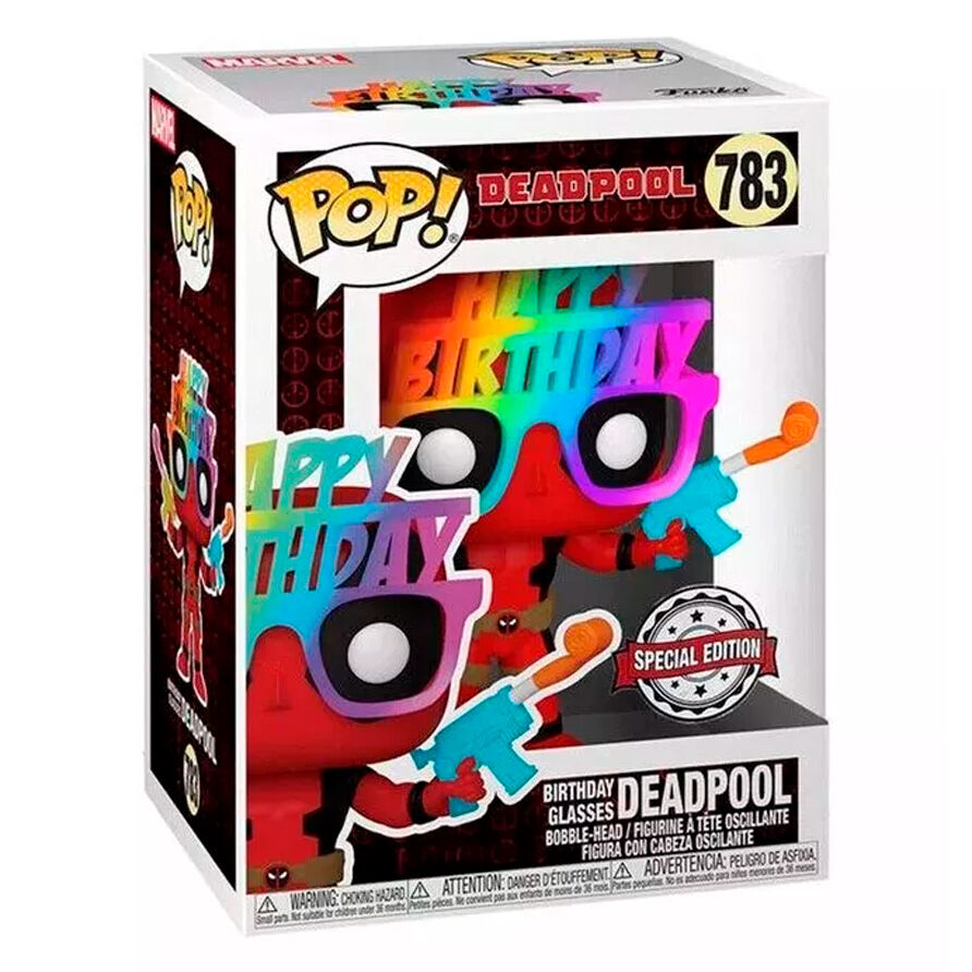 Funko Pop! Marvel - Deadpool Birthday Glasses #783 Bobblehead ( Imagem 2 de 2 ) - Preview