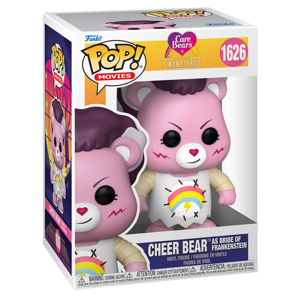 Funko Pop! Movies - Care Bears x Universal Monsters Cheer Bear as Bride of Frankenstein #1626 ( Imagem 2 de 2 ) - Preview