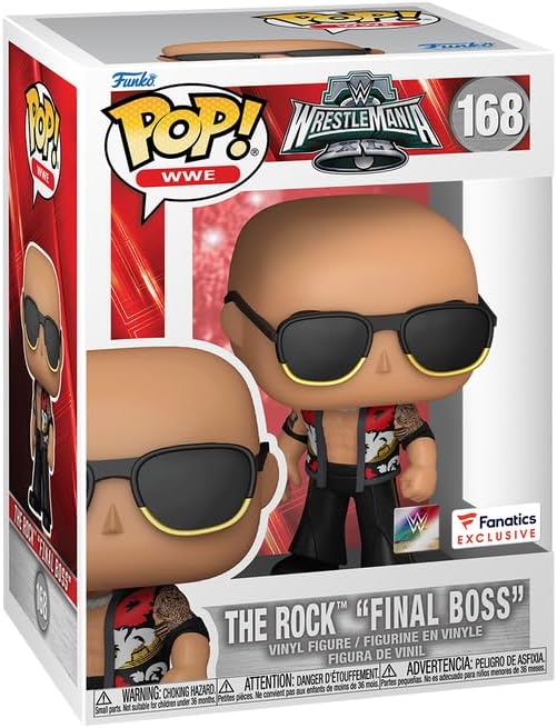 Funko Pop! Sports - WWE - : Wrestlemania - The Rock "Final Boss" 168 ( Imagem 2 de 2 ) - Preview