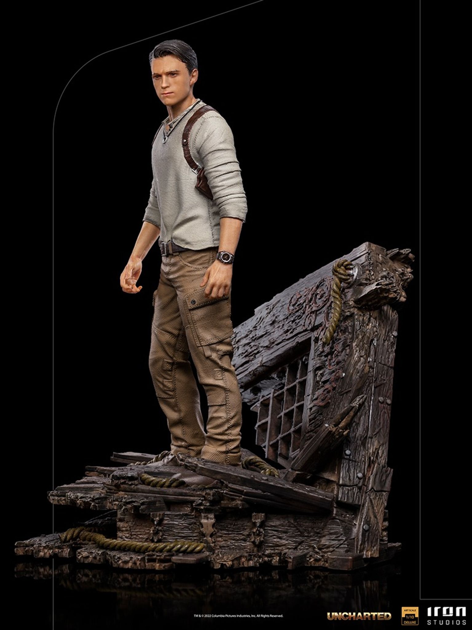 Estátua Iron Studios - Uncharted (Movie): Nathan Drake (Deluxe Edition) - Art Scale 1/10 ( Imagem 2 de 4 ) - Preview