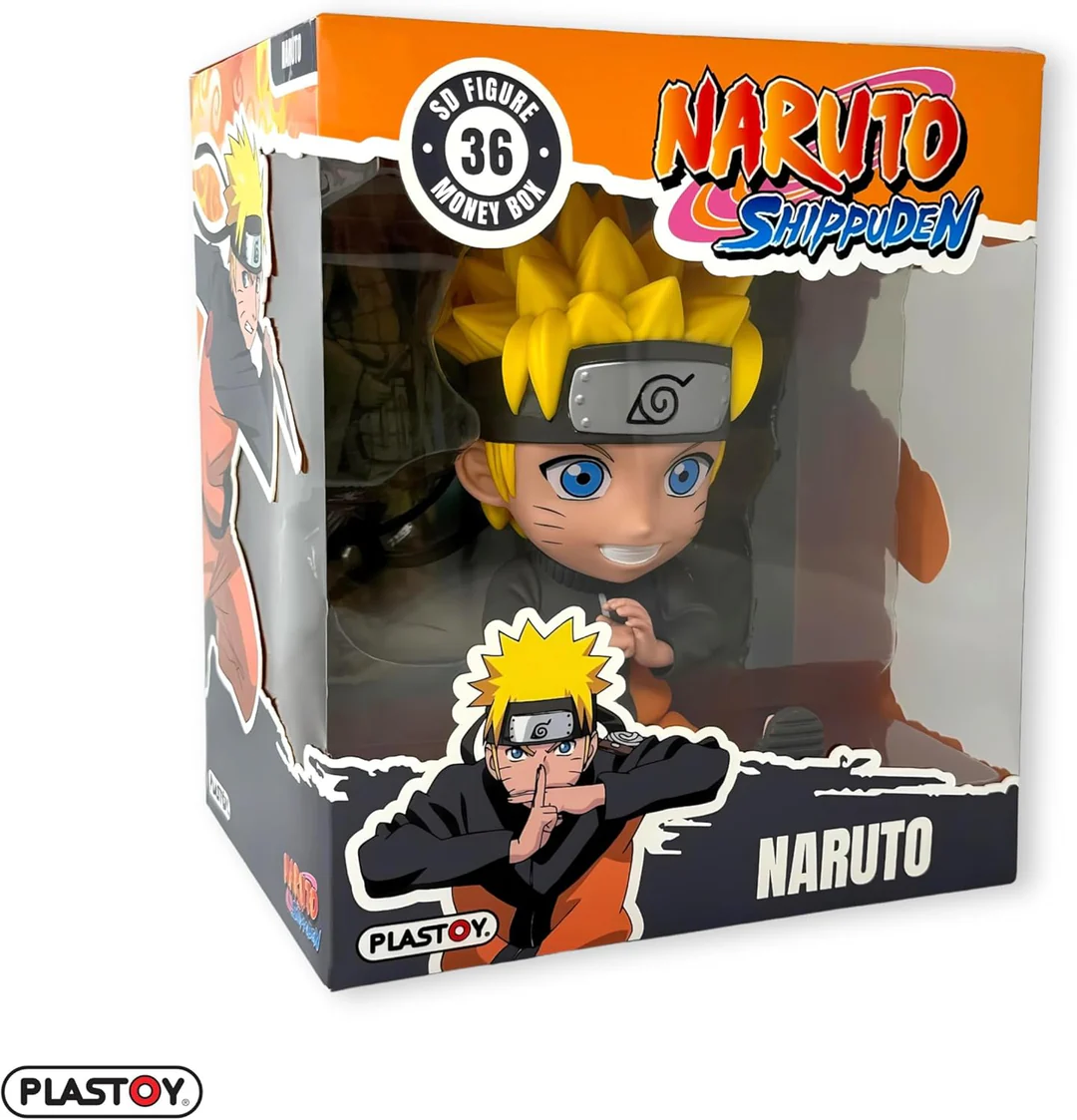 Plastoy Piggy Bank Figure - Naruto Shippuden - Naruto 18cm ( Imagem 4 de 4 ) - Preview
