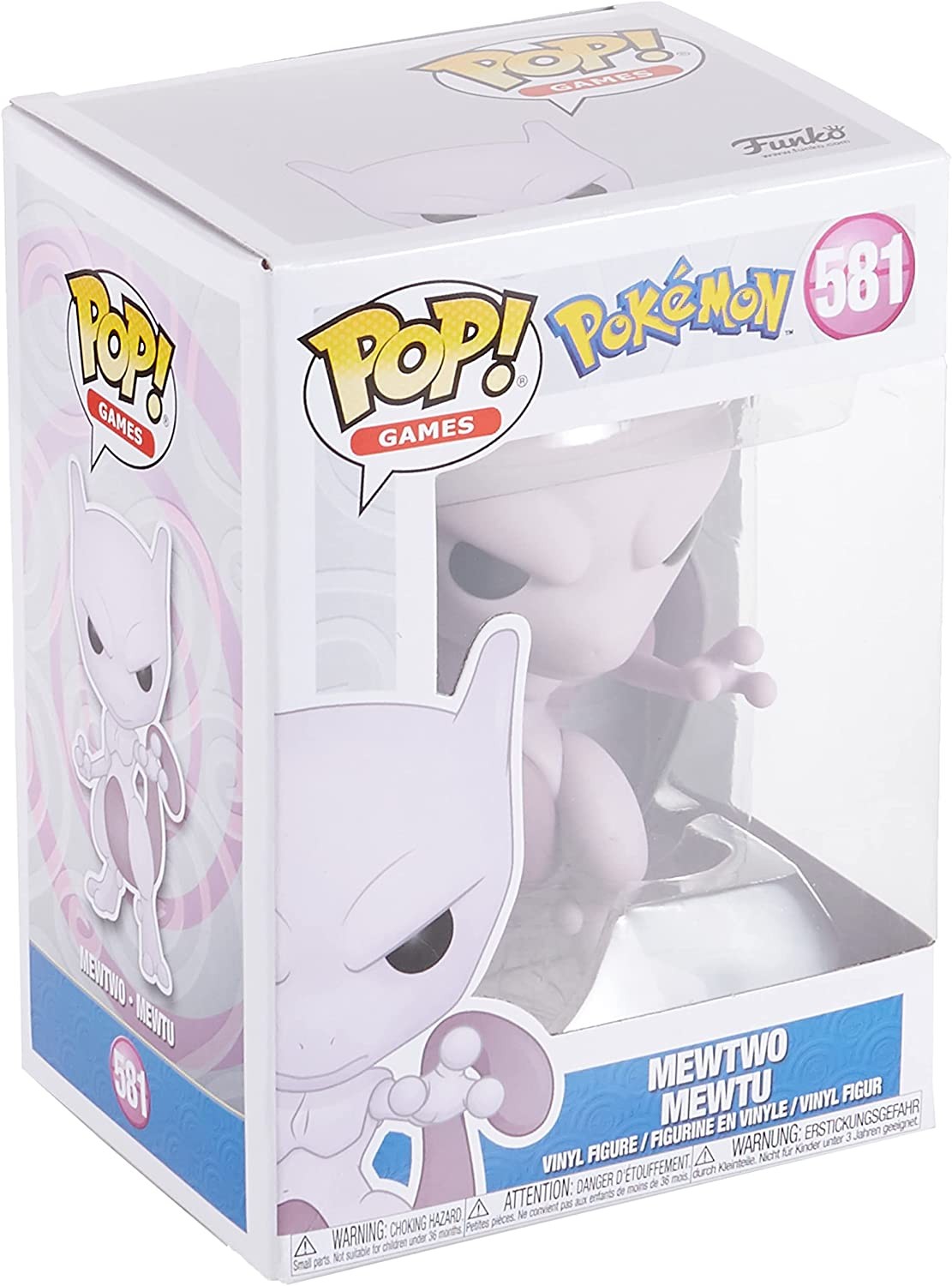 Funko Pop! Games -  Pokémon - Mewtwo 581   ( Imagem 2 de 3 ) - Preview
