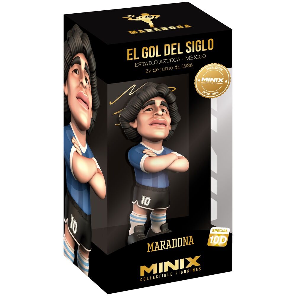 Figura Minix - Football Legends 10D - PVC 12 cm - Maradona Edição Especial Golo do Século (W9) ( Imagem 2 de 2 ) - Preview