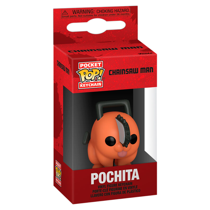 Porta-Chaves Funko Pop! Pocket Keychain: Chainsaw Man - Pochita ( Imagem 2 de 2 ) - Preview