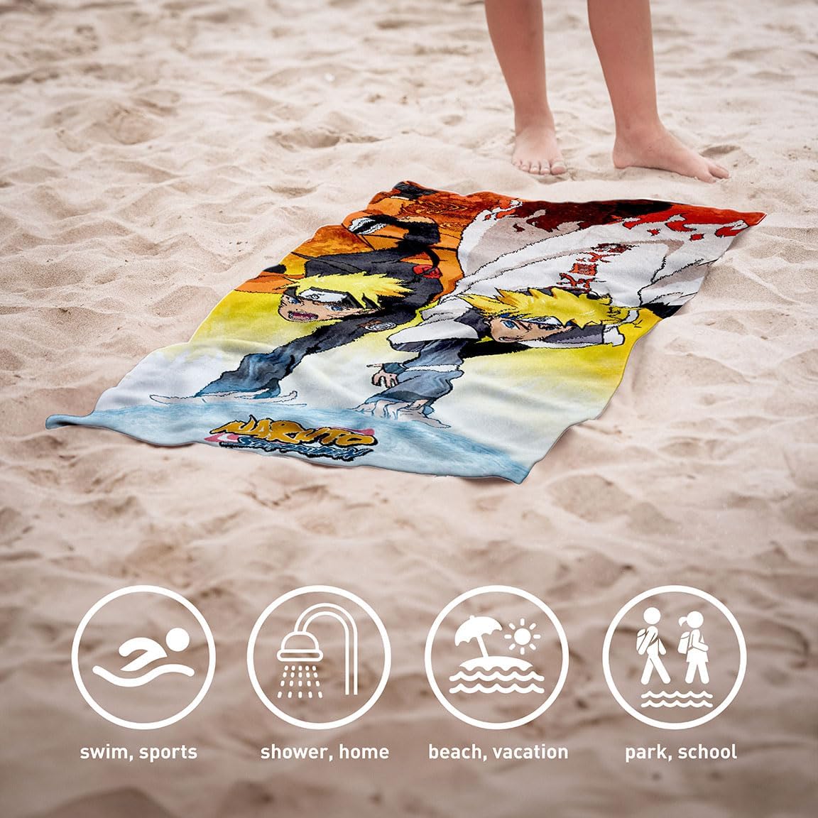 Cotton Beach Towel - Naruto Shippuden ( Imagem 3 de 3 ) - Preview