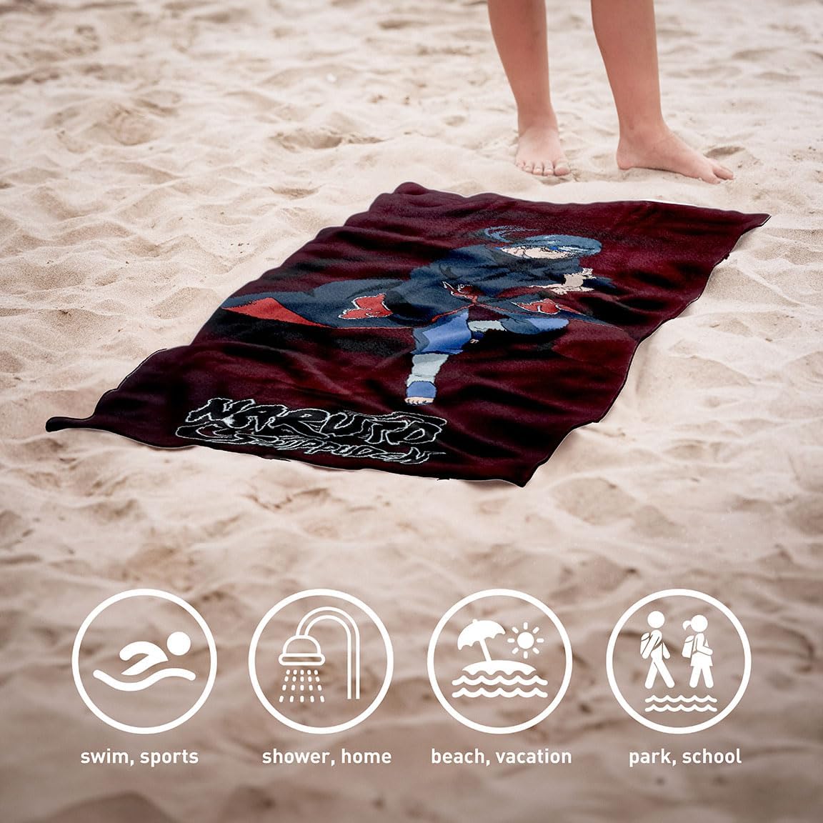 Microfiber Beach Towel - Naruto: Itachi Uchiha ( Imagem 3 de 3 ) - Preview