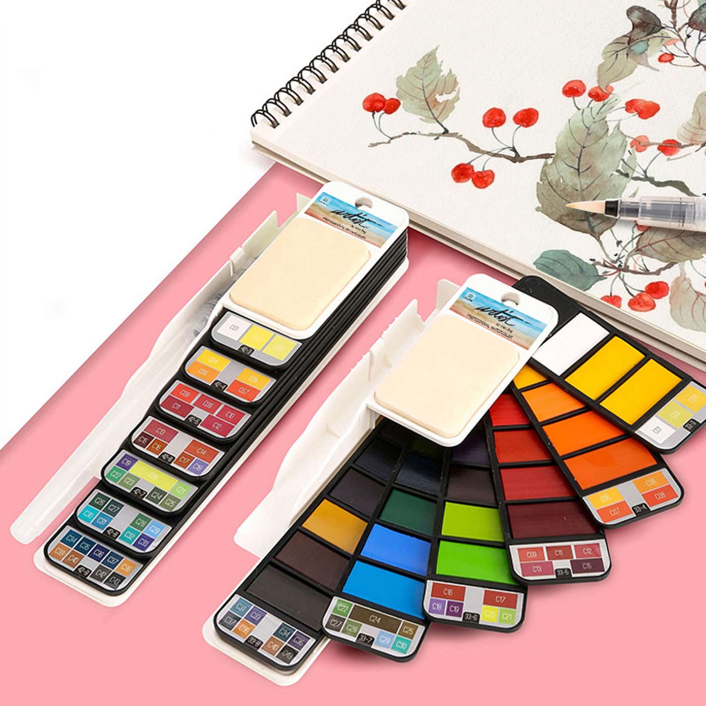 Aguarelas Em Pastilha Roymart Artist By Alex Bog 25 Cores Ab-0431 ( Imagem 2 de 4 ) - Preview