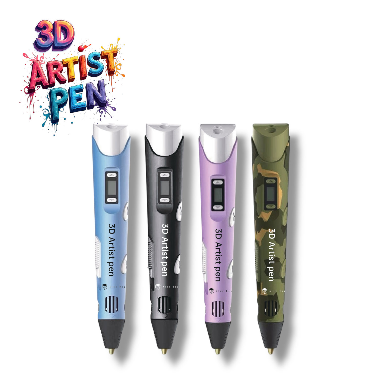 Caneta 3D + 6 Recargas 4 Cores Roymart Artist By Alex Bog Ab-0300 ( Imagem 3 de 4 ) - Preview