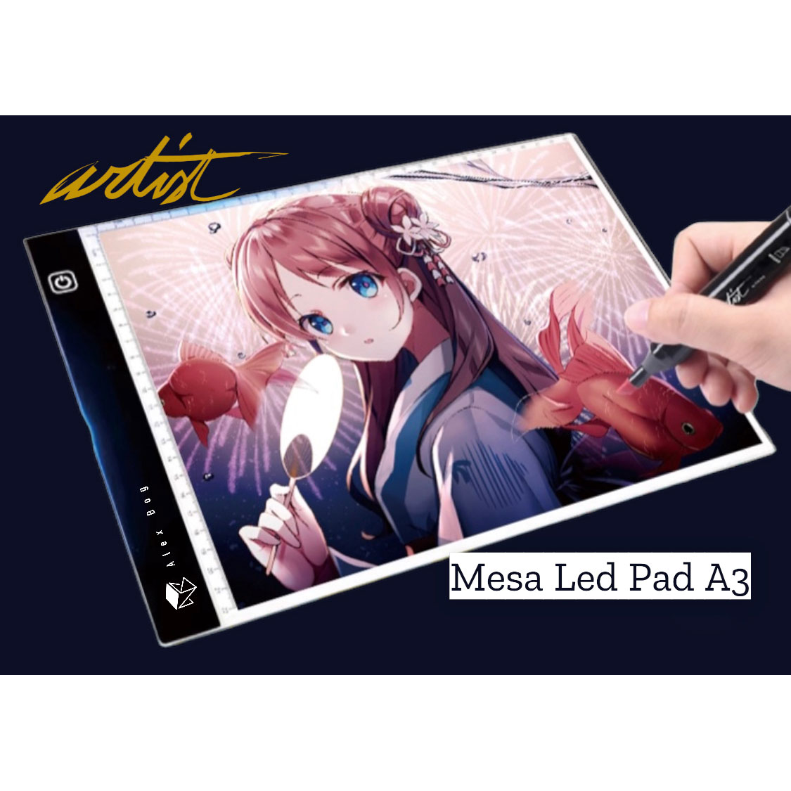 Mesa De Luz Led A3 Pad Roymart Artist By Alex Bog Ab-0333 ( Imagem 3 de 4 ) - Preview