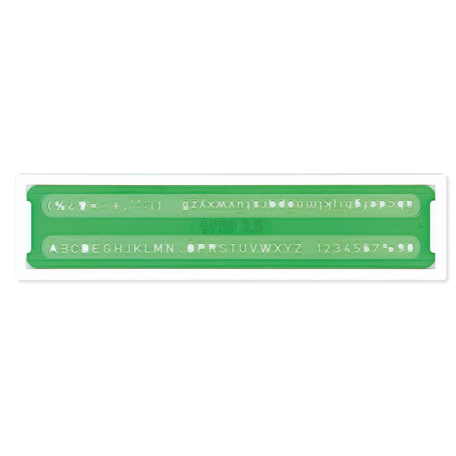 Escantilhao De Letras 3,5Mm Arda Uni Blister 30035 ( Imagem 2 de 2 ) - Preview