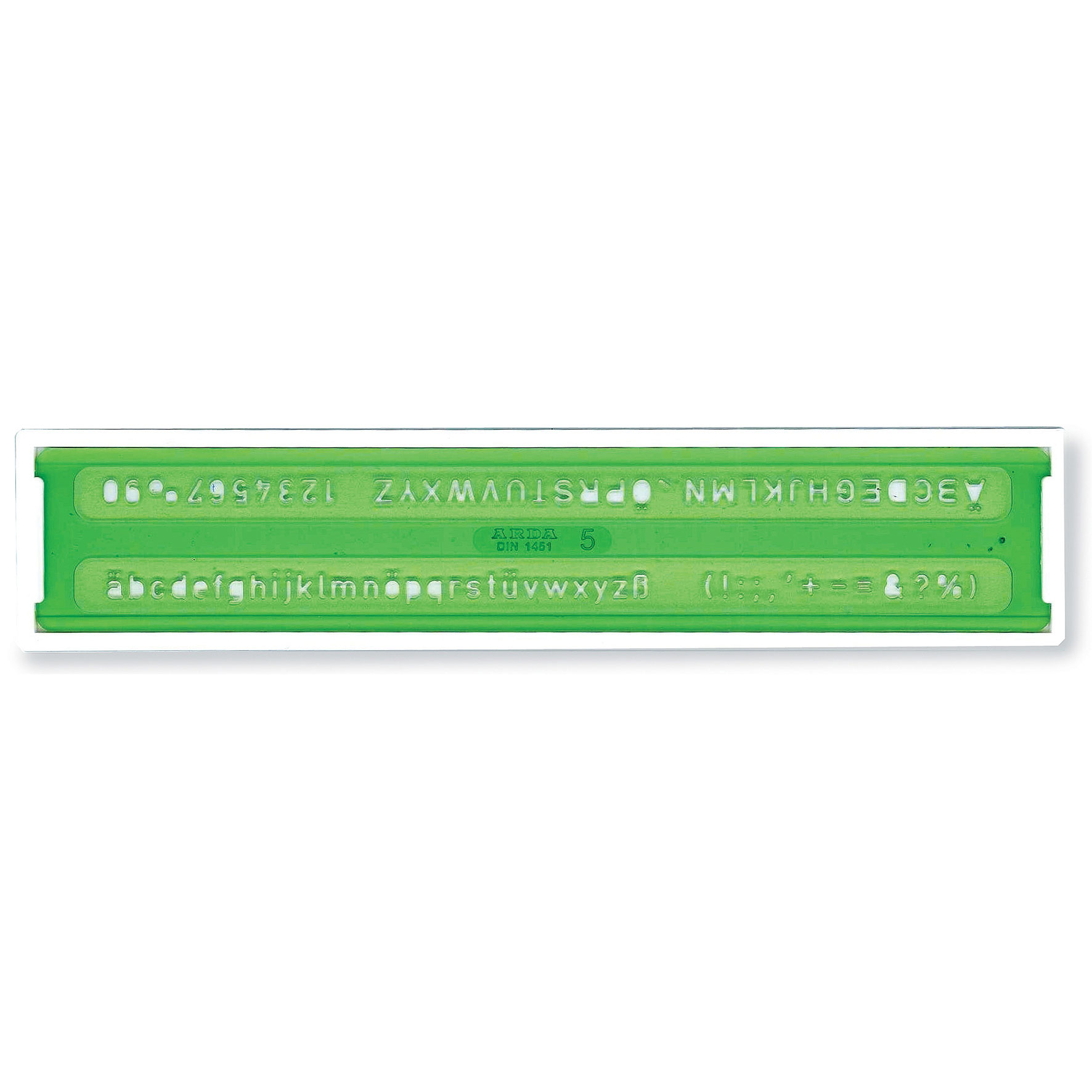 Escantilhao De Letras 5Mm Arda Uni Blister 3005 ( Imagem 2 de 2 ) - Preview