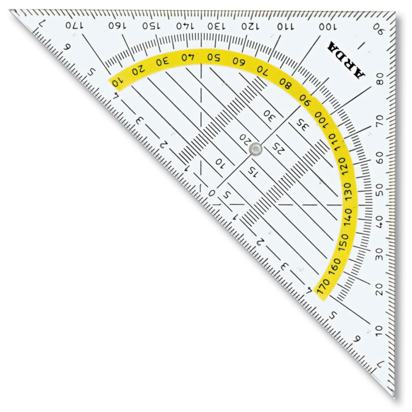Esquadro Geometrico Arda Uni 45º/16Cm Blister Geo300S ( Imagem 2 de 2 ) - Preview