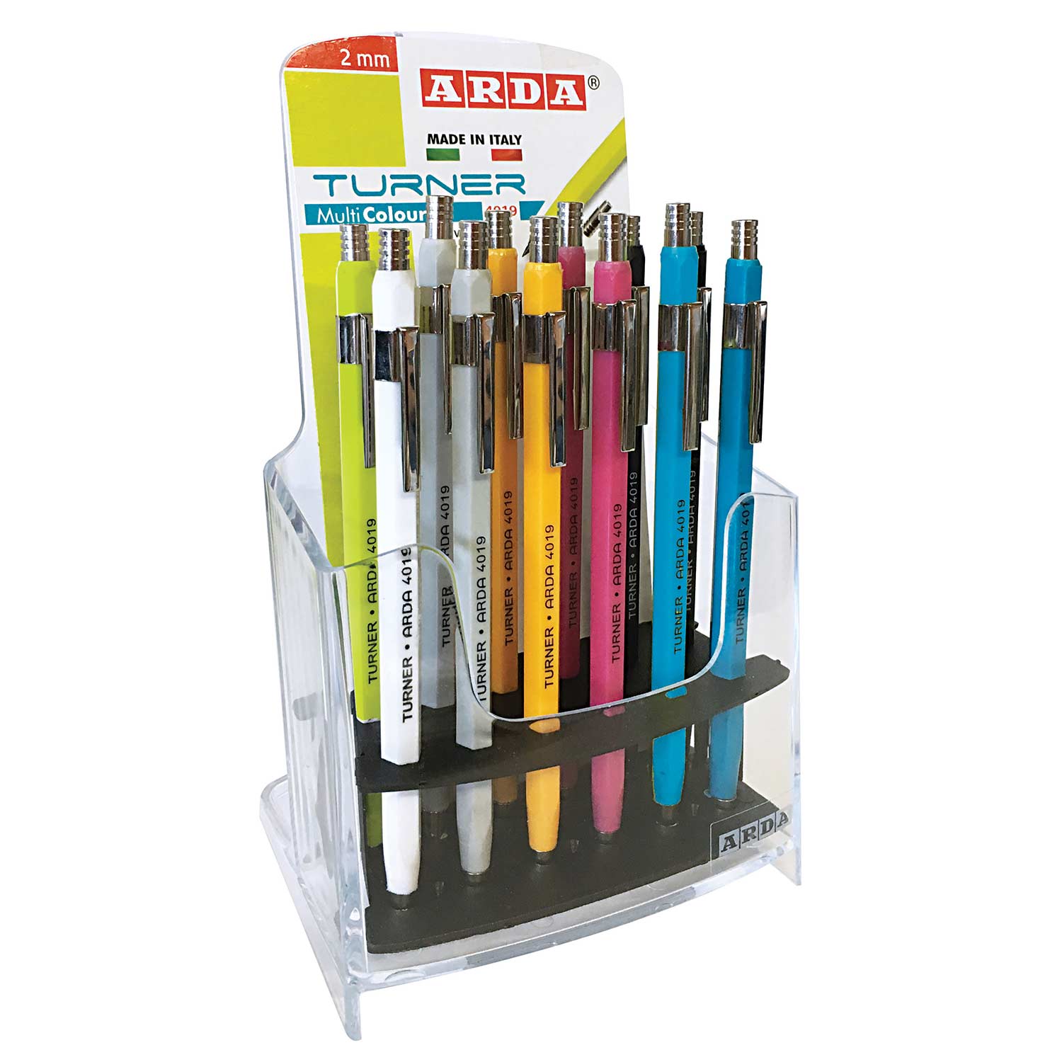 Arda Turner 2mm Mechanical Pencil with Sharpener, Assorted Colors, 4019 Colesp ( Imagem 2 de 2 ) - Preview