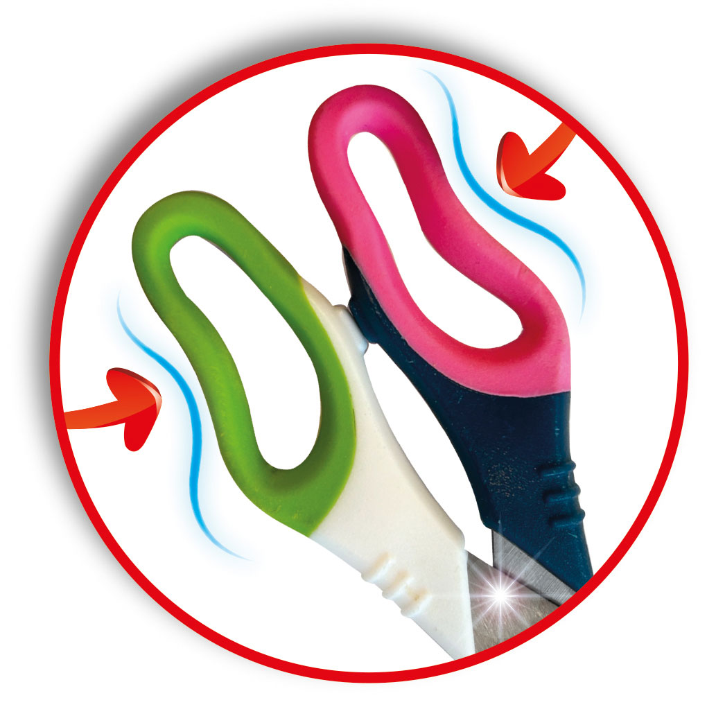 Tesoura Escolar 13Cm Redonda Arda Bi-Soft Sortido Fb1308Sf ( Imagem 2 de 3 ) - Preview