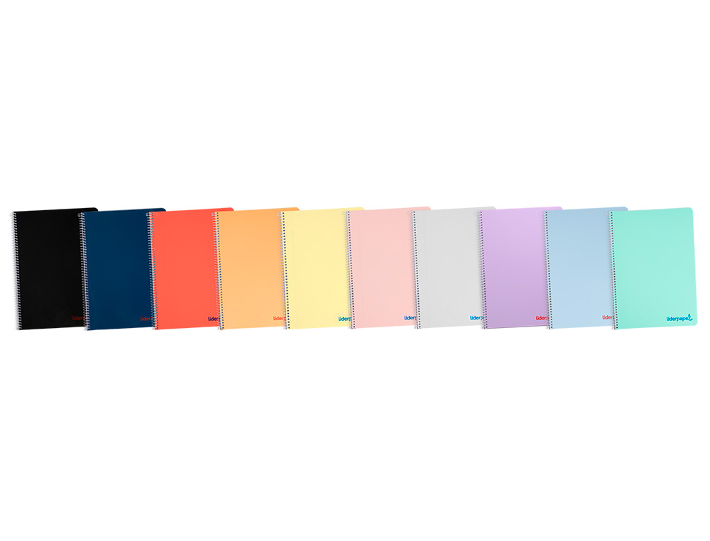 Caderno espiral liderpapel wonder din a5 capa plastico 80 f 90 gr quadricula 5mm com margem cores sortidas ( Imagem 3 de 14 ) - Preview