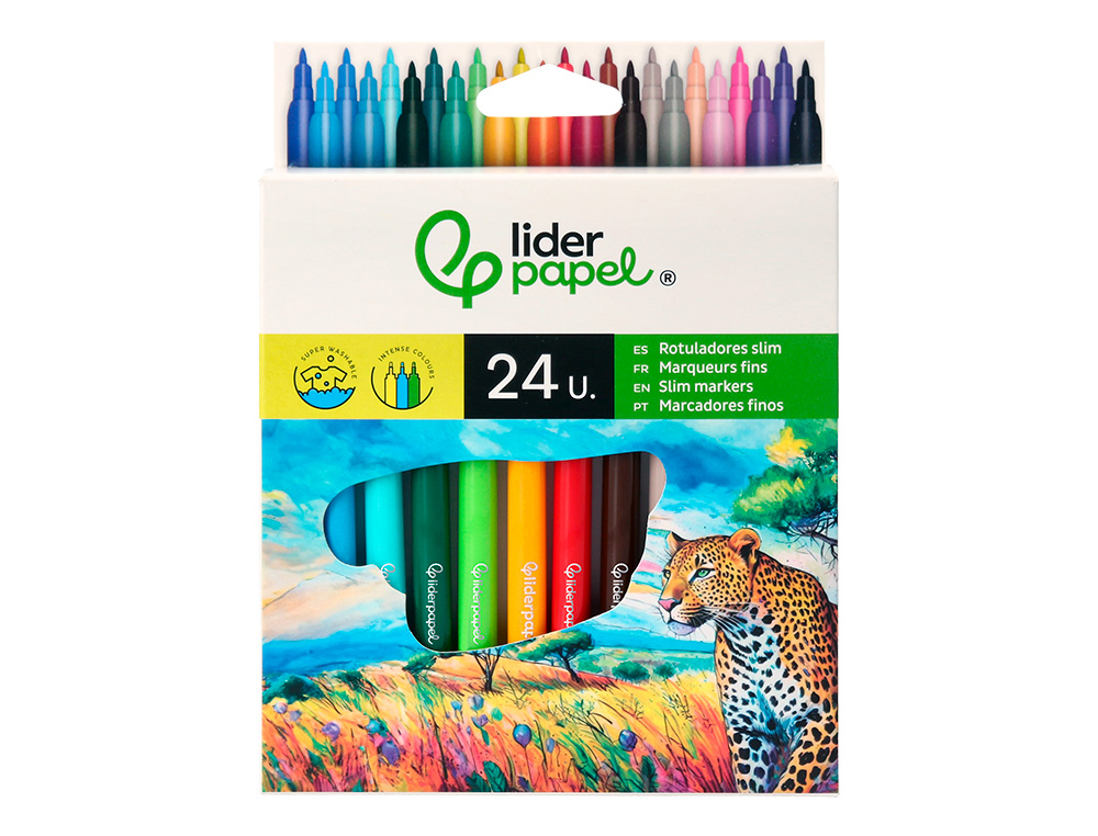 LIDERPAPEL - 24 MARCADORES - 52210 ( Imagem 2 de 19 ) - Preview