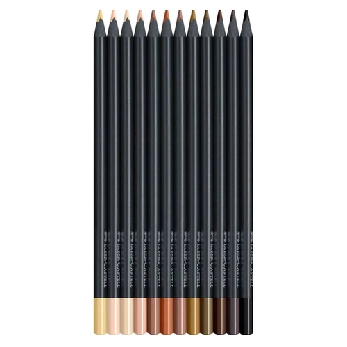 FABER-CASTELL - Pack 12 Lápis Skin Tones Blackedition ( Imagem 2 de 2 ) - Preview