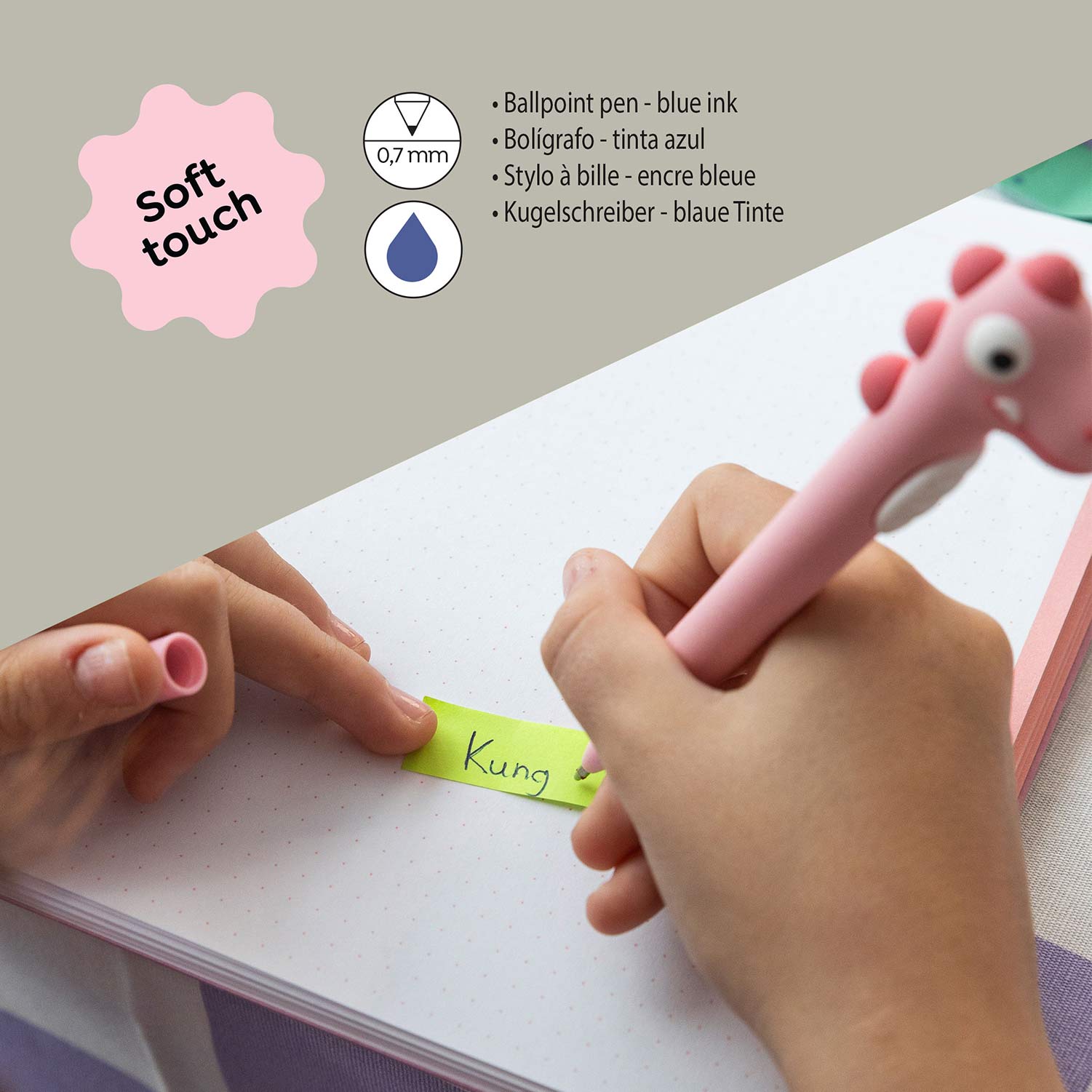 Esferográfica Miquelrius Back2Fun Cavalo Marinho Rosa Blister Mr11918 ( Imagem 4 de 4 ) - Preview