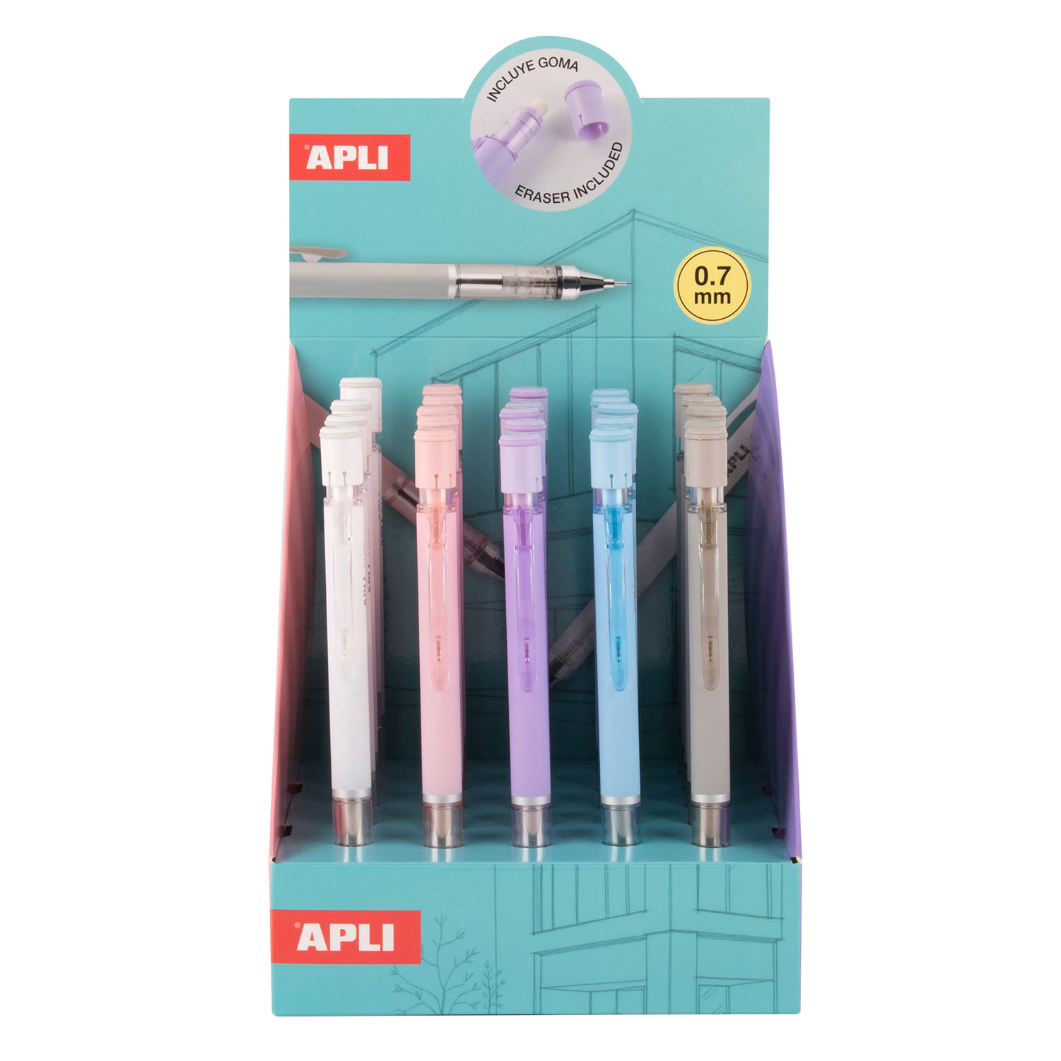 Lapiseira Apli Agita 0,7Mm Sortido 20273 ( Imagem 3 de 3 ) - Preview