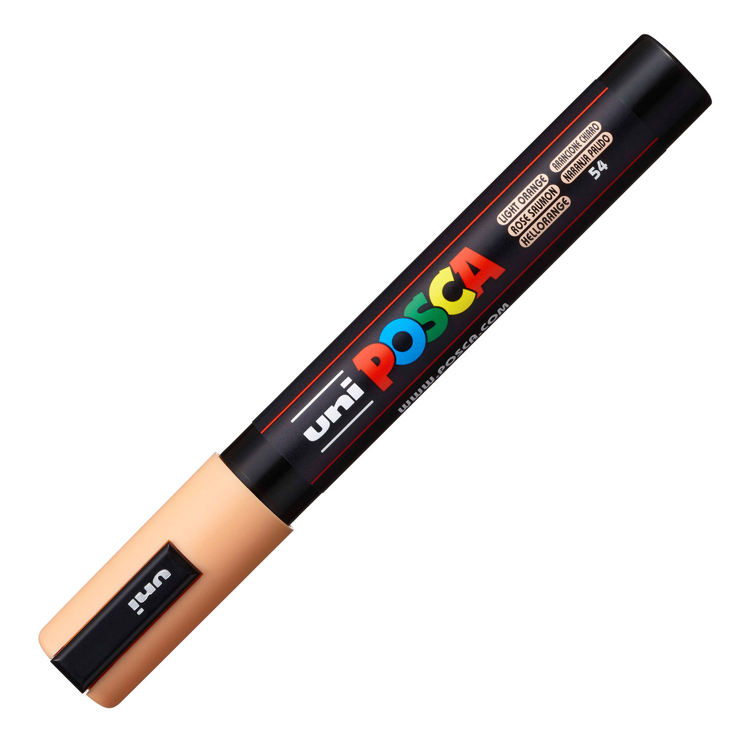 Permanent Marker Uni Posca Pc-5M Medium 1.8-2.5Mm Light Orange 54 ( Imagem 2 de 2 ) - Preview