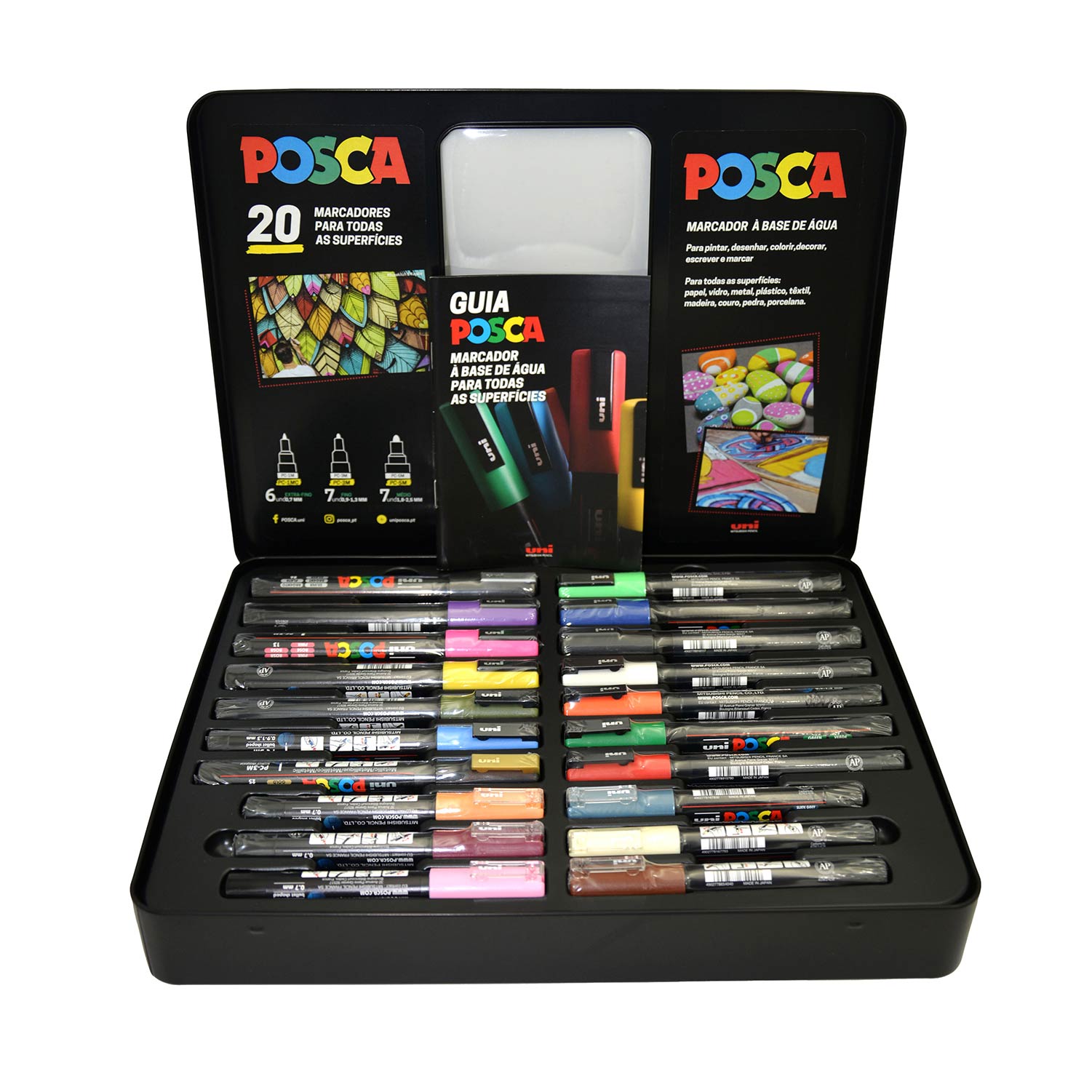 Marcador Uni Posca Mala Metalica C/20 Pcm20M ( Imagem 2 de 2 ) - Preview