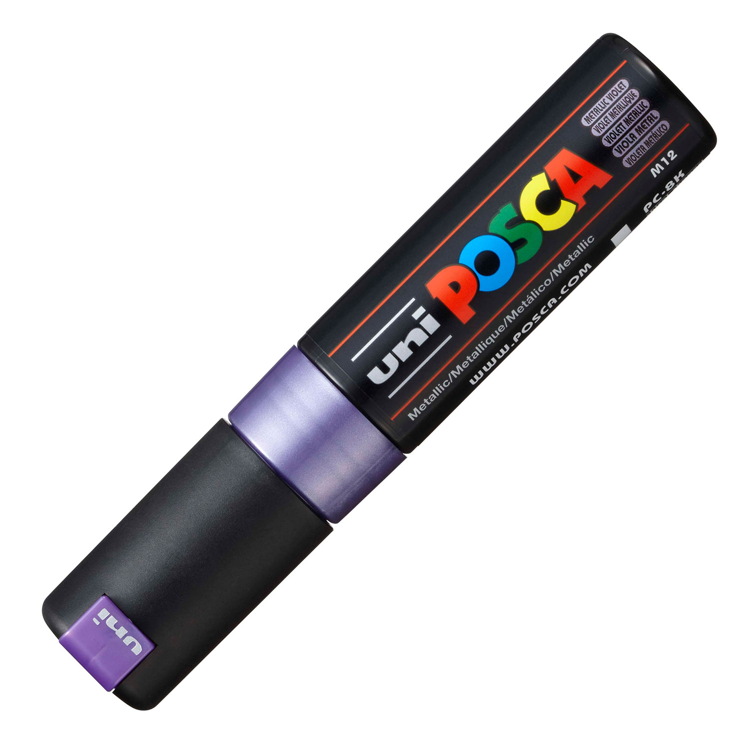 Marcador Uni Posca Pc-8K Grosso 8Mm Violeta Metalico M12 ( Imagem 2 de 2 ) - Preview